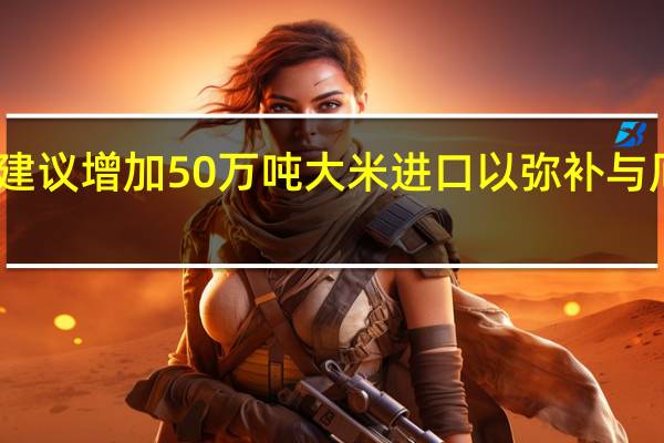 当地官员表示菲律宾农业部建议增加50万吨大米进口以弥补与厄尔尼诺现象有关的潜在作物损失