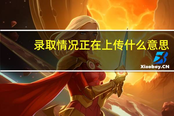 录取情况正在上传什么意思