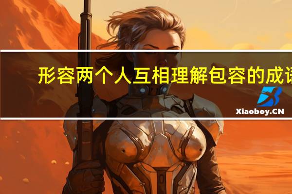 形容两个人互相理解包容的成语