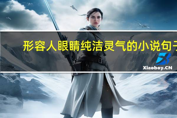 形容人眼睛纯洁灵气的小说句子