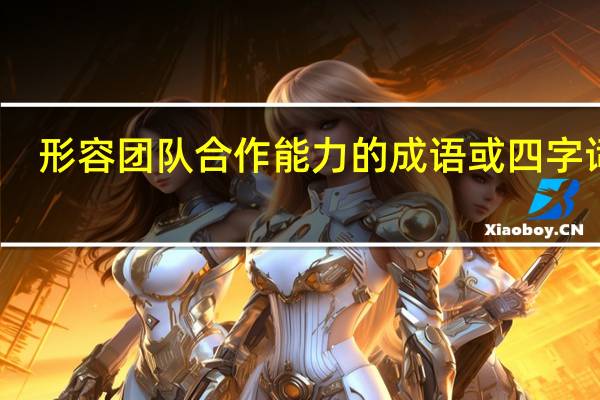 形容团队合作能力的成语或四字词语。