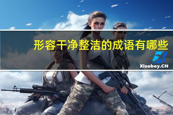形容干净整洁的成语有哪些（形容干净整洁的成语）