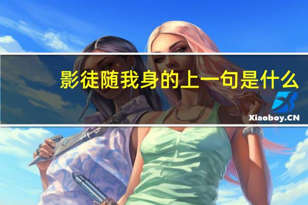影徒随我身的上一句是什么