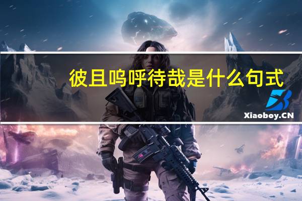 彼且呜呼待哉是什么句式