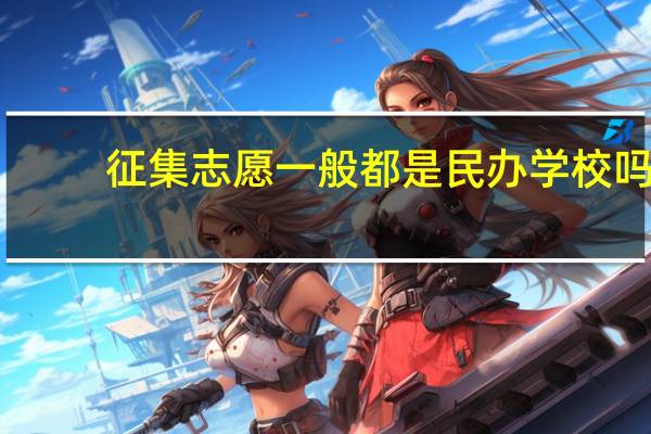 征集志愿一般都是民办学校吗