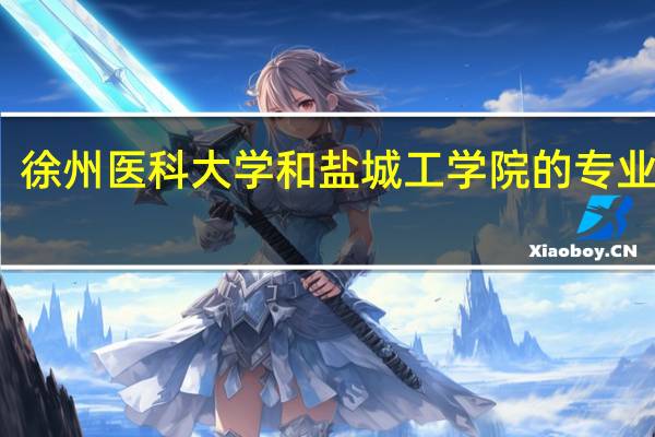 徐州医科大学和盐城工学院的专业对比