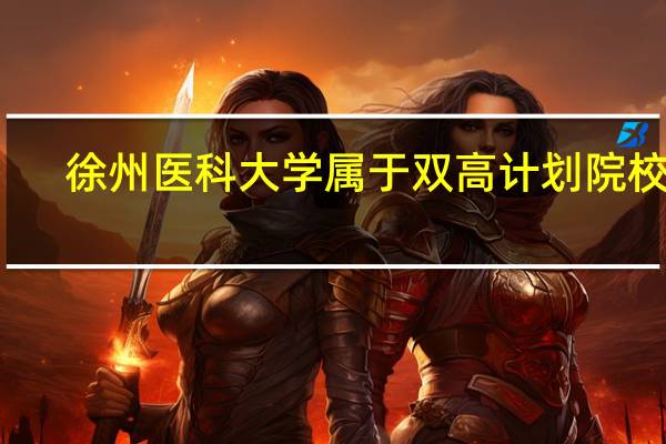 徐州医科大学属于双高计划院校吗