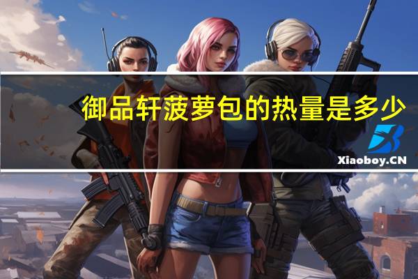 御品轩 菠萝包的热量是多少