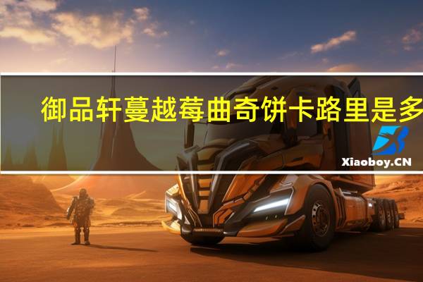 御品轩 蔓越莓曲奇饼卡路里是多少