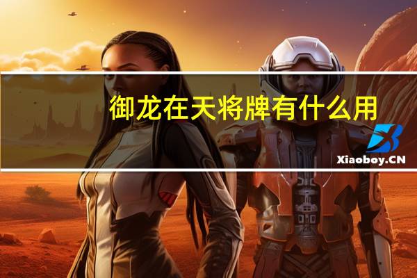 御龙在天将牌有什么用(御龙在天将牌)
