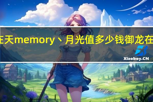 御龙在天memory丶月光值多少钱 御龙在天月光装备