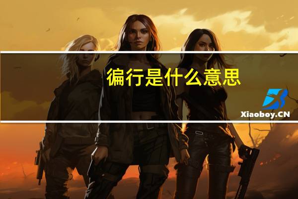 徧行是什么意思