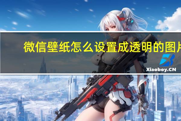 微信壁纸怎么设置成透明的图片（微信壁纸怎么设置）