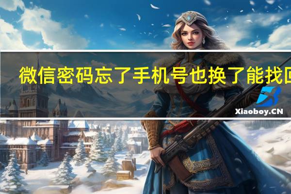 微信密码忘了手机号也换了能找回吗（微信密码忘了手机号也换了怎么办）