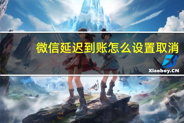 微信延迟到账怎么设置取消（微信延迟到账怎么设置）