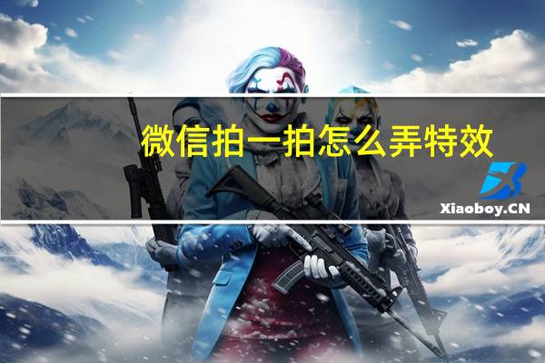 微信拍一拍怎么弄特效（微信拍一拍怎么弄）