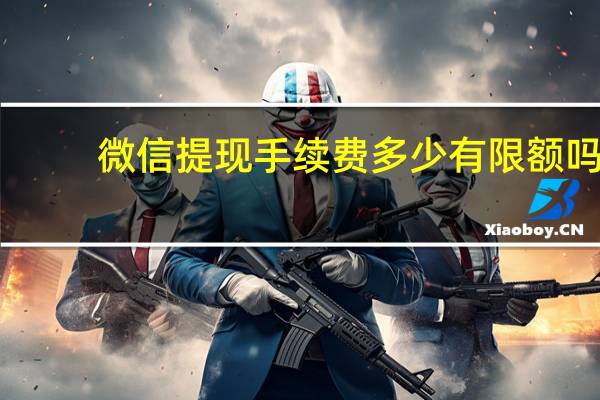 微信提现手续费多少有限额吗（微信提现手续费多少）