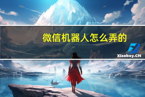 微信机器人怎么弄的（微信机器人怎么弄）
