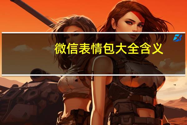 微信表情包大全含义（微信表情包大全）