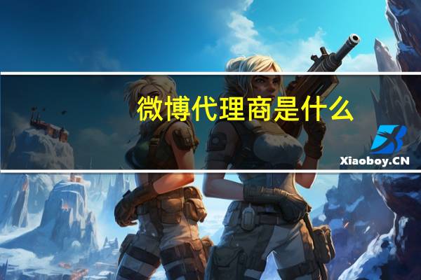 微博代理商是什么（代理商是什么）
