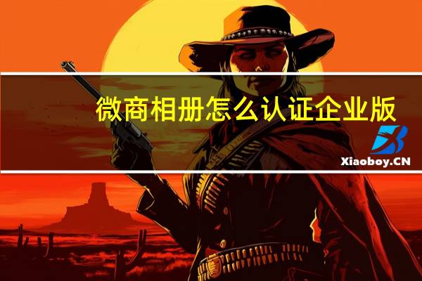 微商相册怎么认证企业版（微商相册企业版是什么）