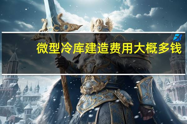 微型冷库建造费用大概多钱