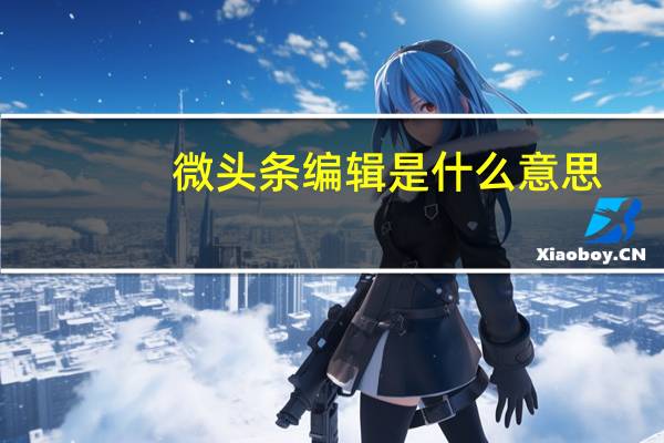 微头条编辑是什么意思