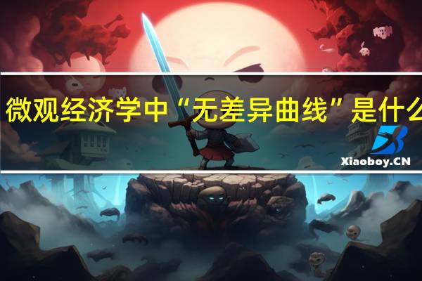 微观经济学中“无差异曲线”是什么意思