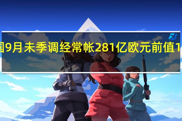 德国9月未季调经常帐281亿欧元前值166亿欧元