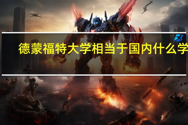 德蒙福特大学相当于国内什么学校