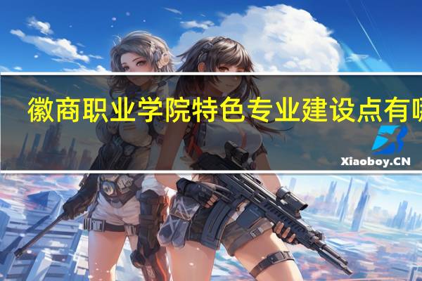 徽商职业学院特色专业建设点有哪些