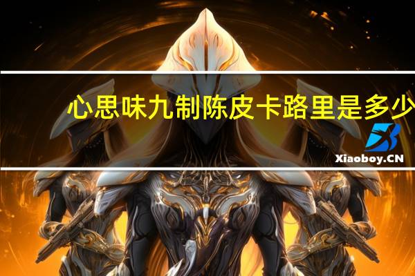 心思味 九制陈皮卡路里是多少