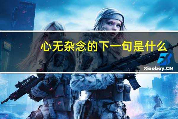 心无杂念的下一句是什么