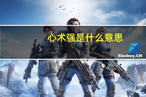 心术强是什么意思