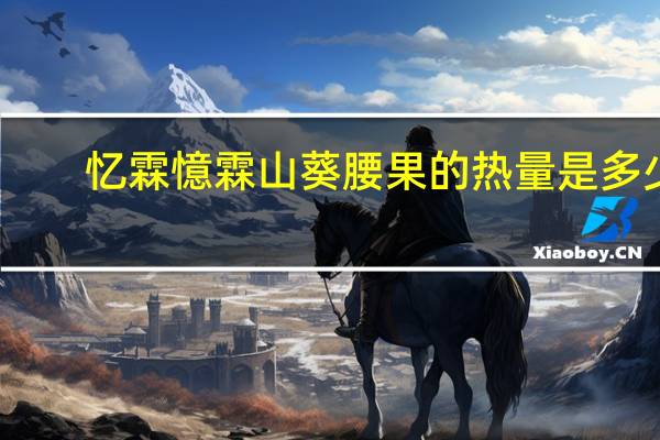 忆霖 憶霖 山葵腰果的热量是多少