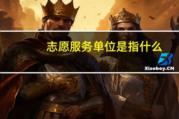 志愿服务单位是指什么