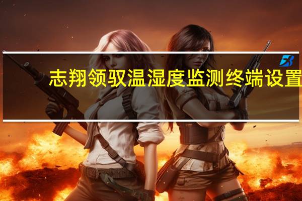 志翔领驭温湿度监测终端设置（志翔领驭）