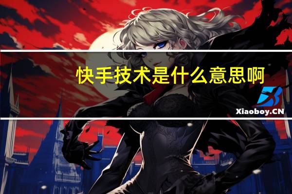 快手技术是什么意思啊