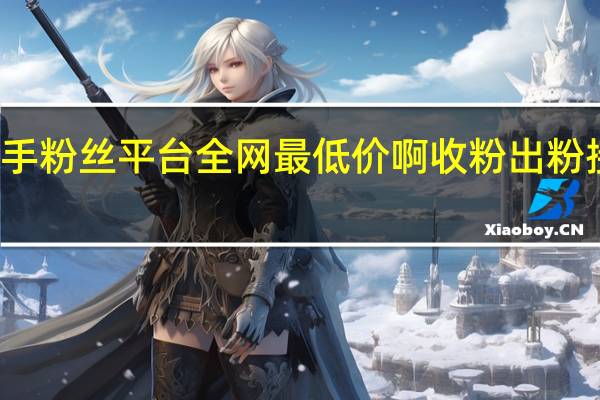 快手粉丝平台全网最低价啊 收粉出粉接单平台