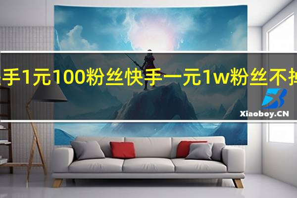 快手1元100粉丝 快手一元1w粉丝不掉粉平台(快手一元一万粉丝是真的吗)