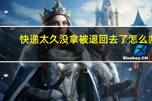 快递太久没拿被退回去了怎么办