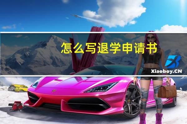 怎么写退学申请书（退学申请书咋写）