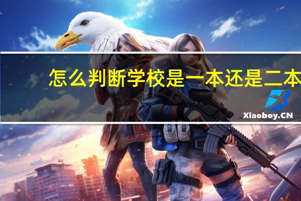 怎么判断学校是一本还是二本