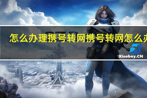 怎么办理携号转网 携号转网怎么办理