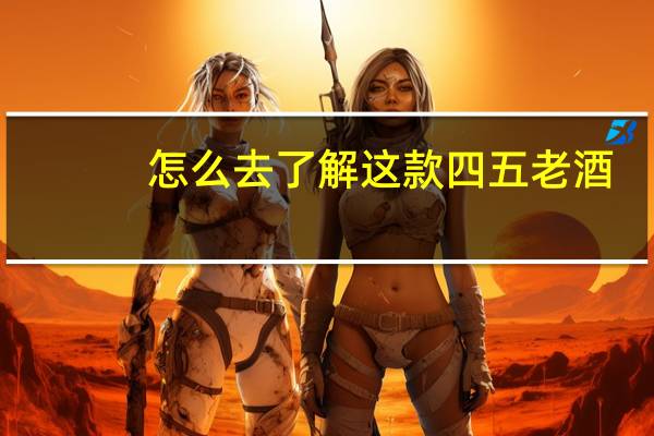 怎么去了解这款四五老酒