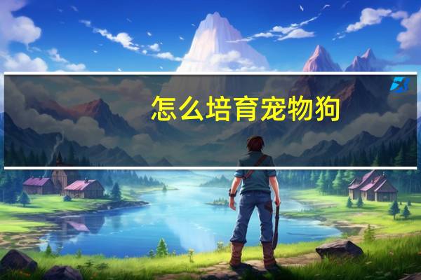 怎么培育宠物狗