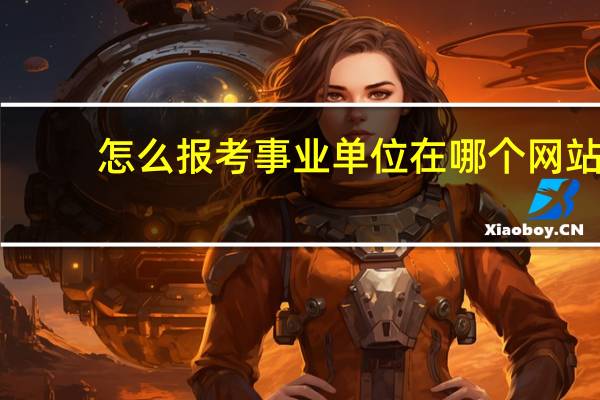 怎么报考事业单位在哪个网站