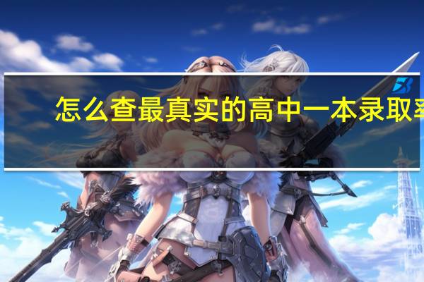 怎么查最真实的高中一本录取率