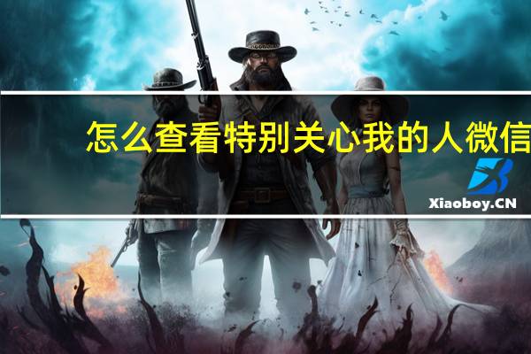 怎么查看特别关心我的人微信（怎么查看特别关心我的人）