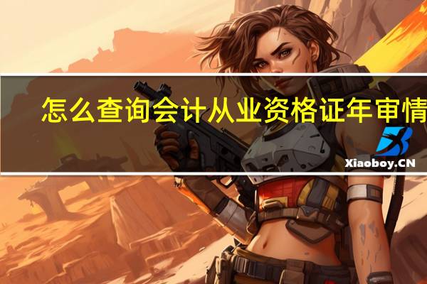 怎么查询会计从业资格证年审情况